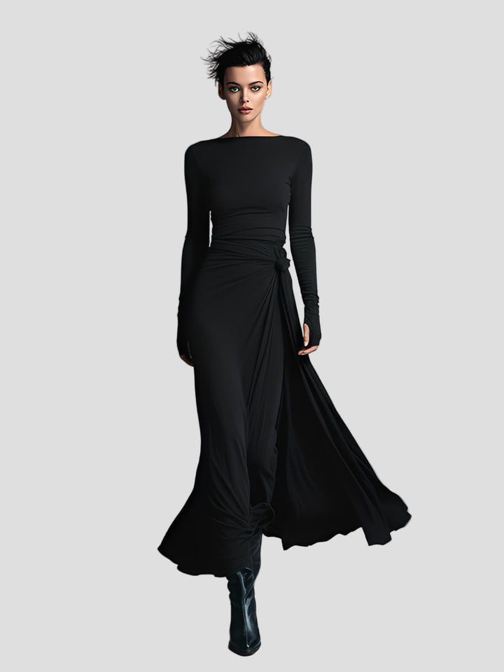 MARIA | Elegancka sukienka z elastycznej tkaniny z efektem modelującym