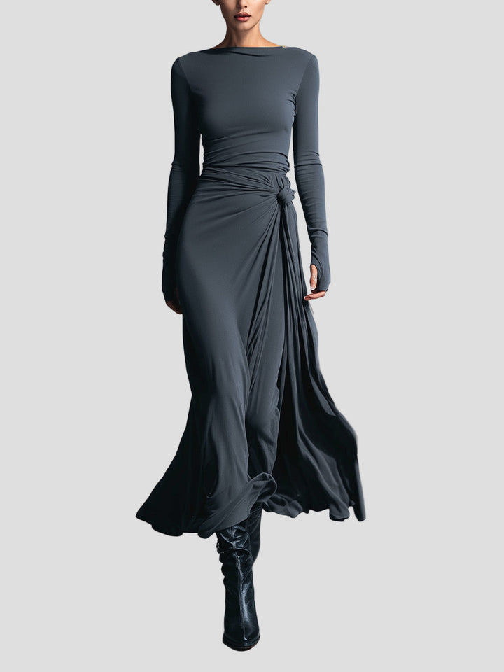 MARIA | Elegancka sukienka z elastycznej tkaniny z efektem modelującym
