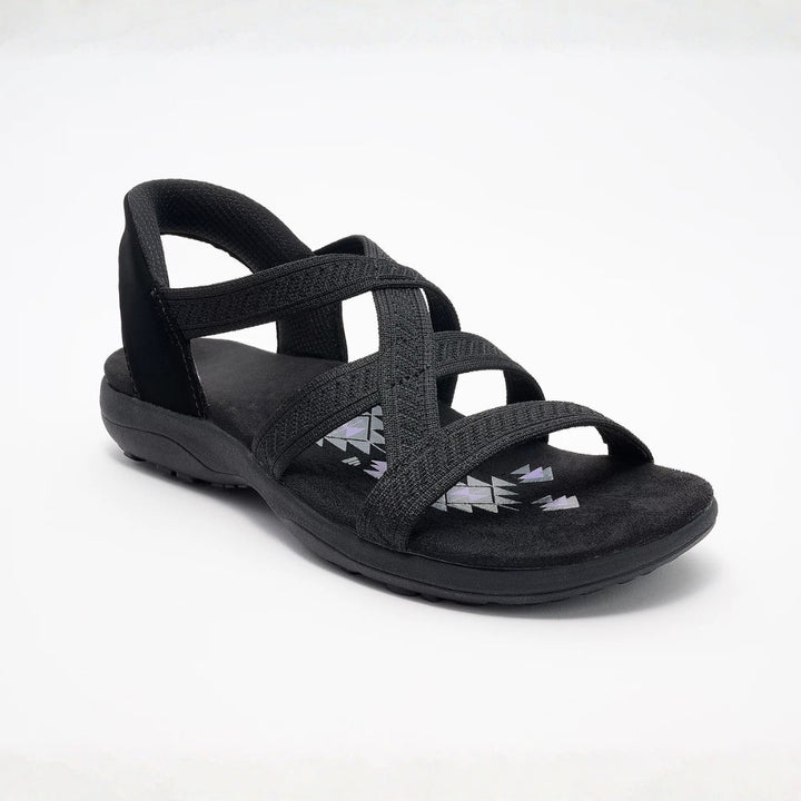 Rose | Reggae Knit Crossover Sandals – Slip On, Stay All Day