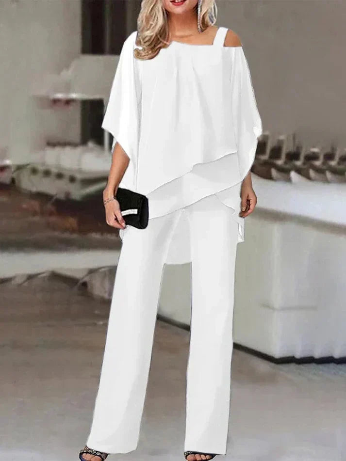 Veronica - Zestaw Elegancki z Rękawami Dolman