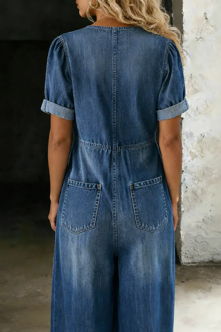 MARA™ | Combinaison denim col V