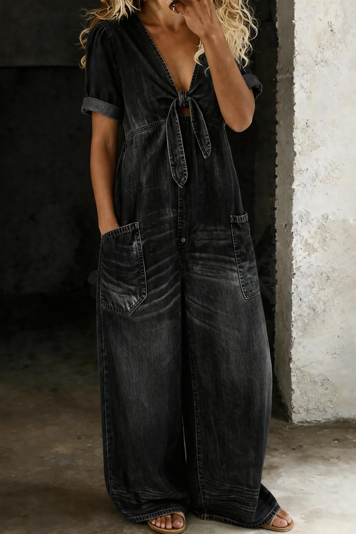 MARA™ | Combinaison denim col V
