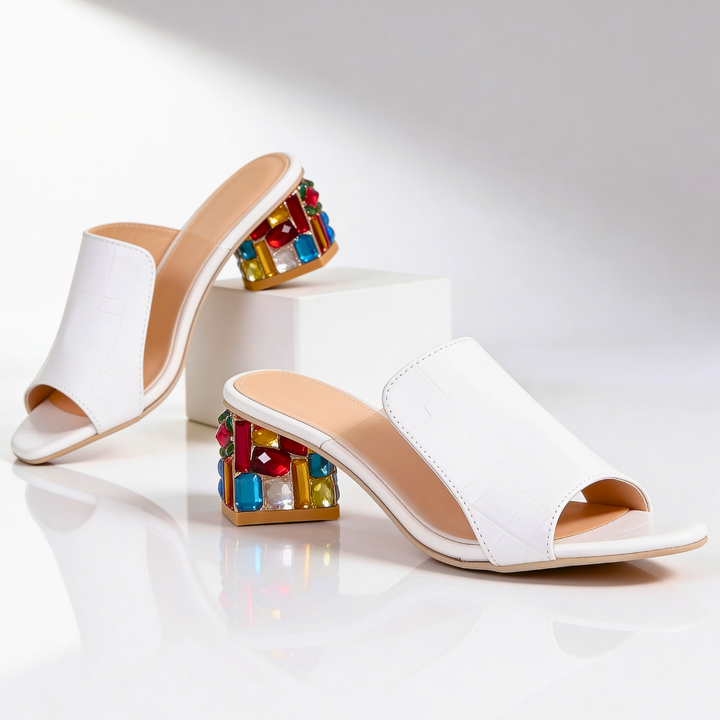 Margaux Jewel Heel Slides