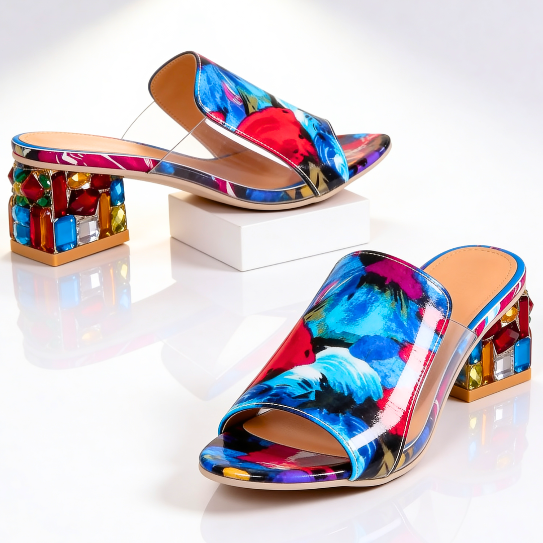 Margaux Jewel Heel Slides