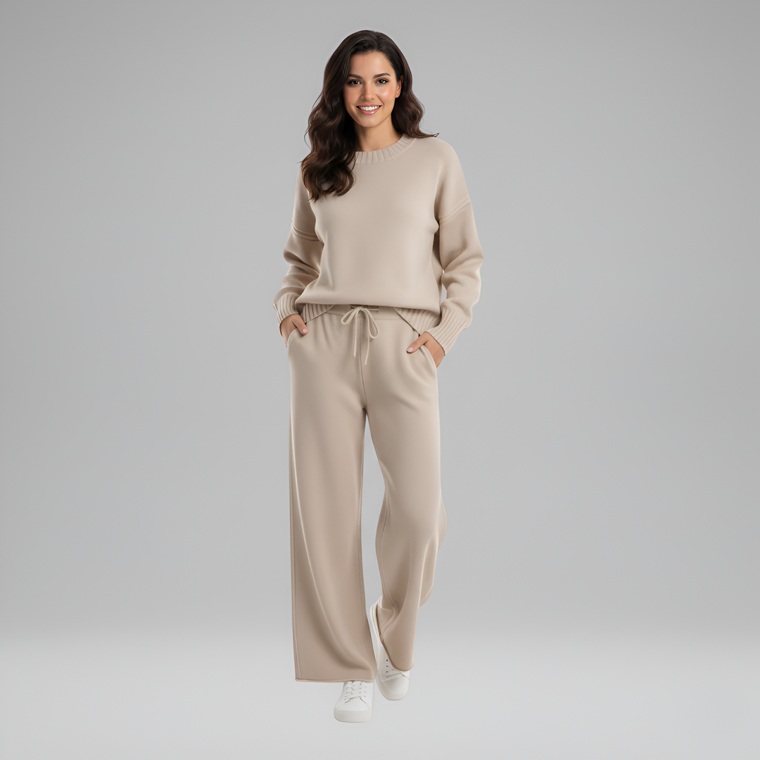 Valerios Fashion komplet odzieży domowej damskiej z miękkiej dzianiny