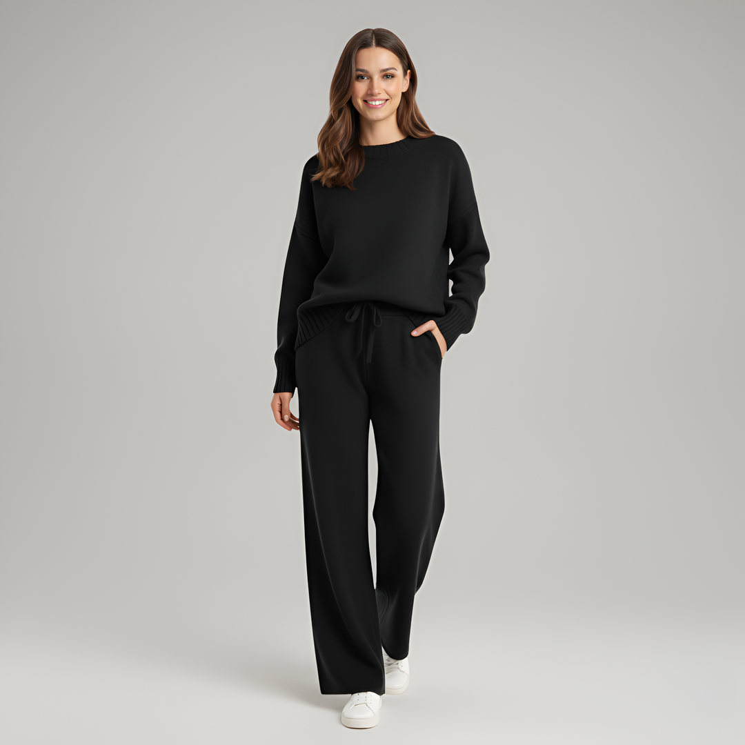 Valerios Fashion komplet odzieży domowej damskiej z miękkiej dzianiny