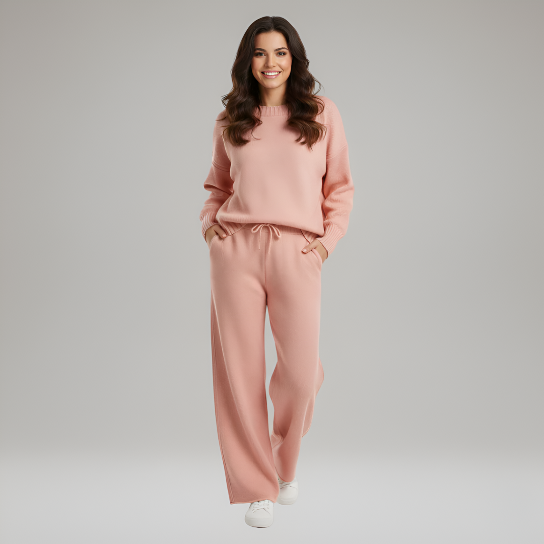 Valerios Fashion komplet odzieży domowej damskiej z miękkiej dzianiny