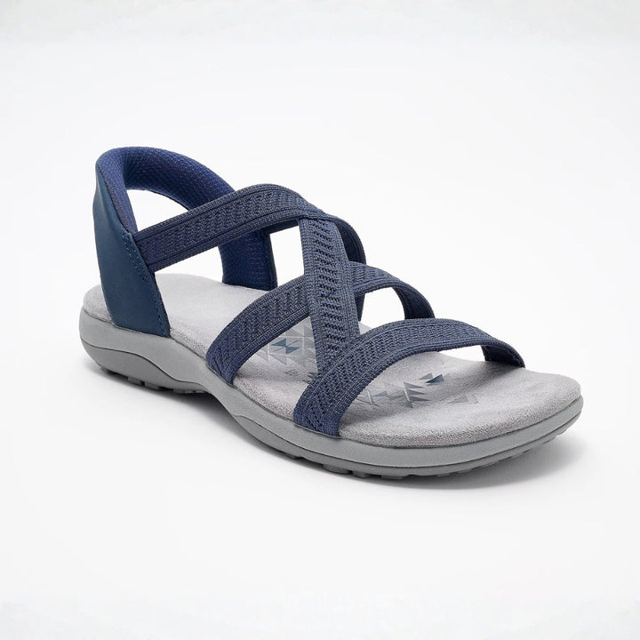 Rose | Reggae Knit Crossover Sandals – Slip On, Stay All Day