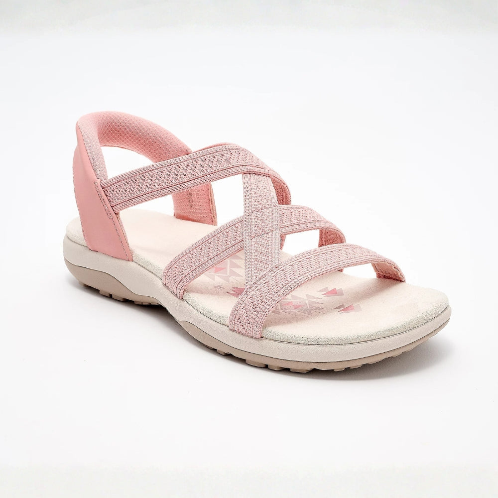 Rose | Reggae Knit Crossover Sandals – Slip On, Stay All Day