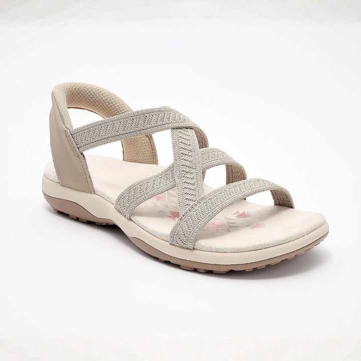 Rose | Reggae Knit Crossover Sandals – Slip On, Stay All Day