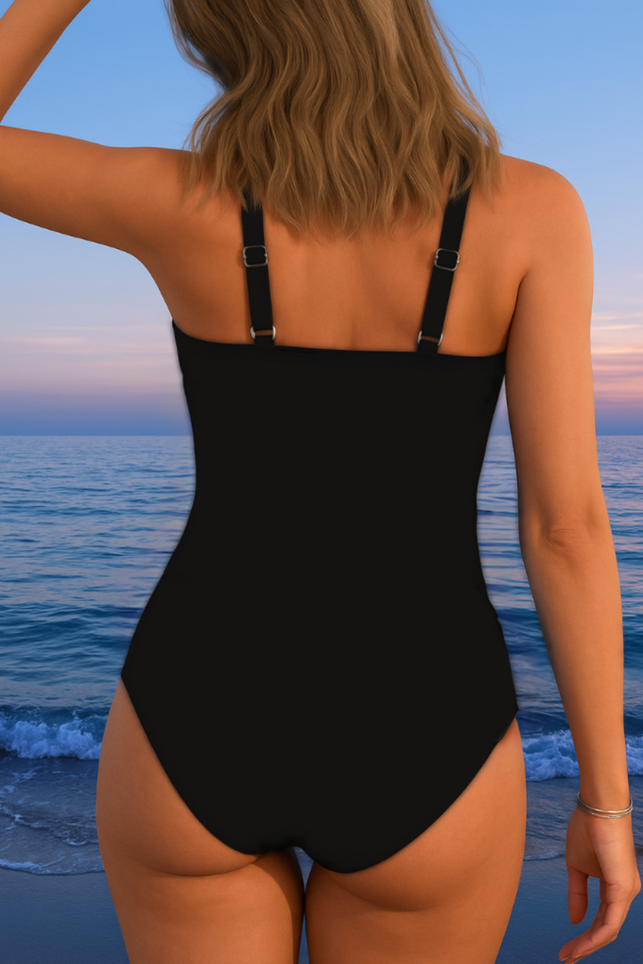 Eloria – Elegant swimsuit with colorful print