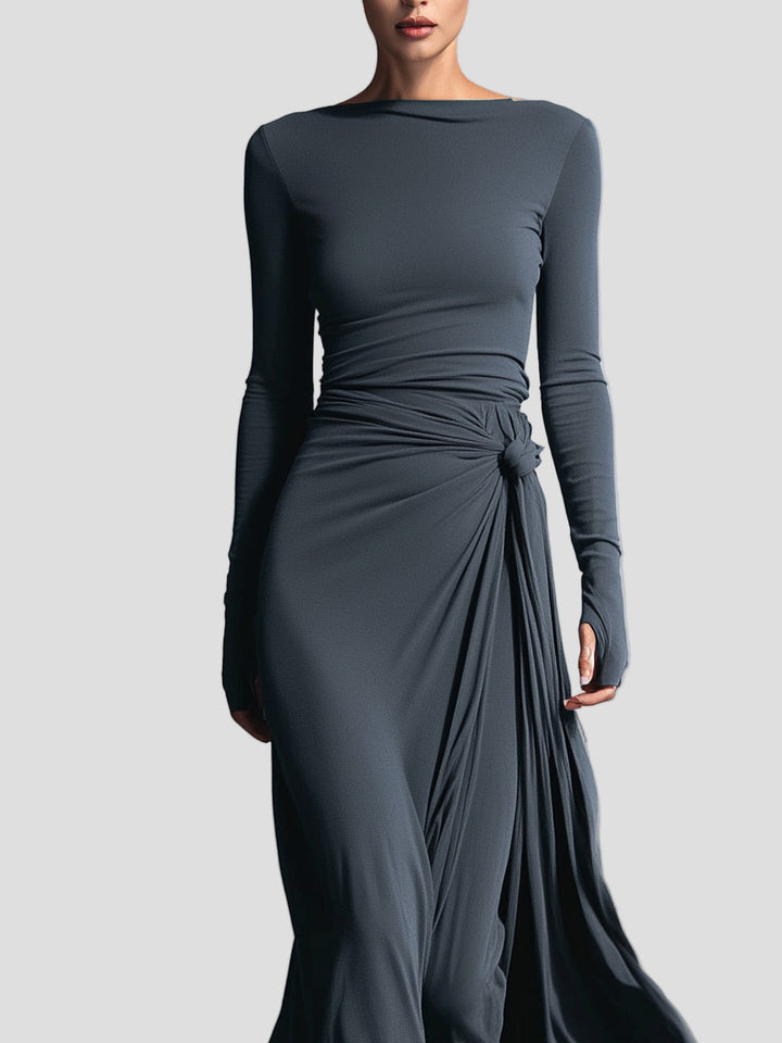 MARIA | Elegancka sukienka z elastycznej tkaniny z efektem modelującym