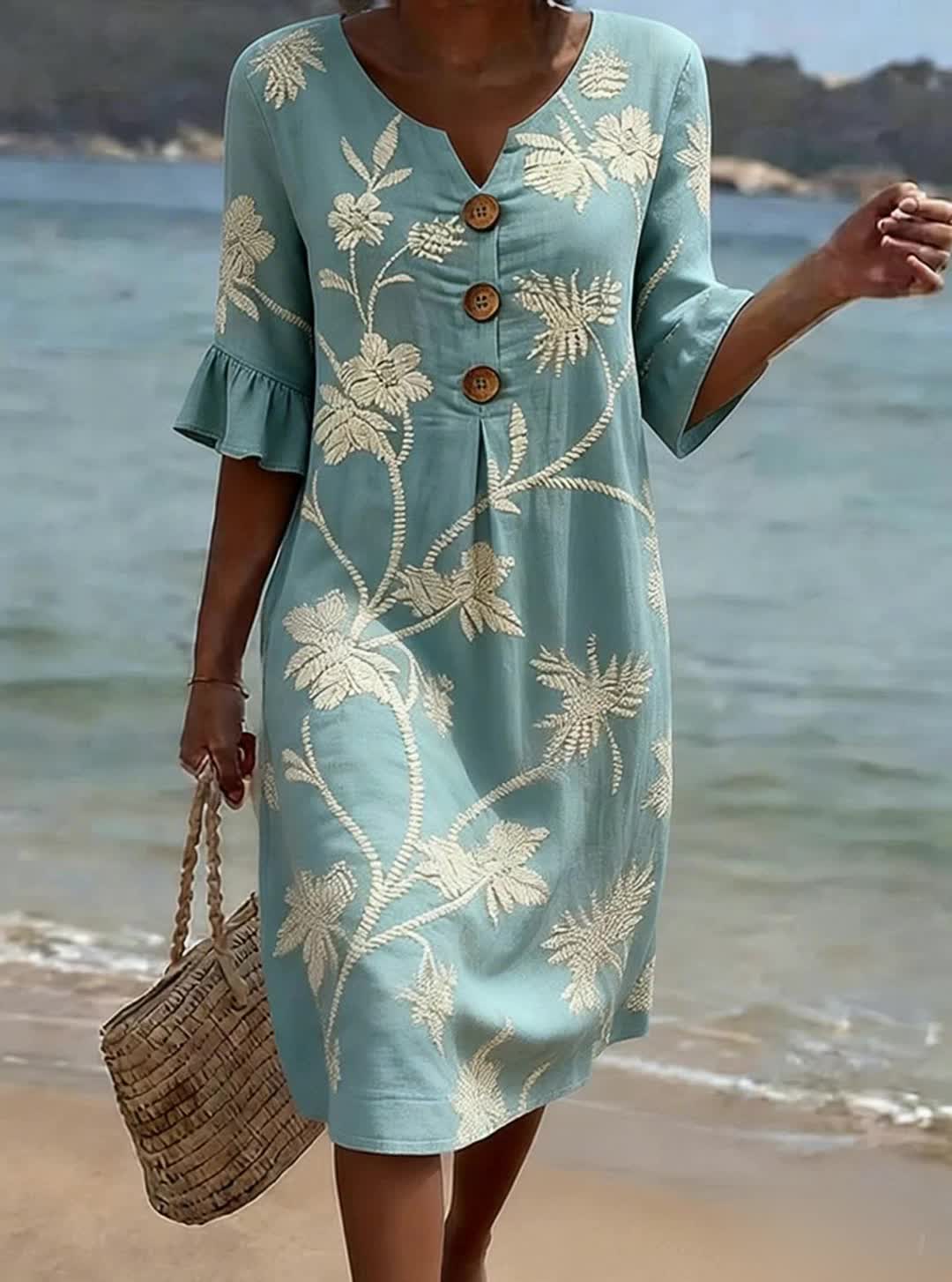 Hope | Casual Women's Dress with Floral Print
