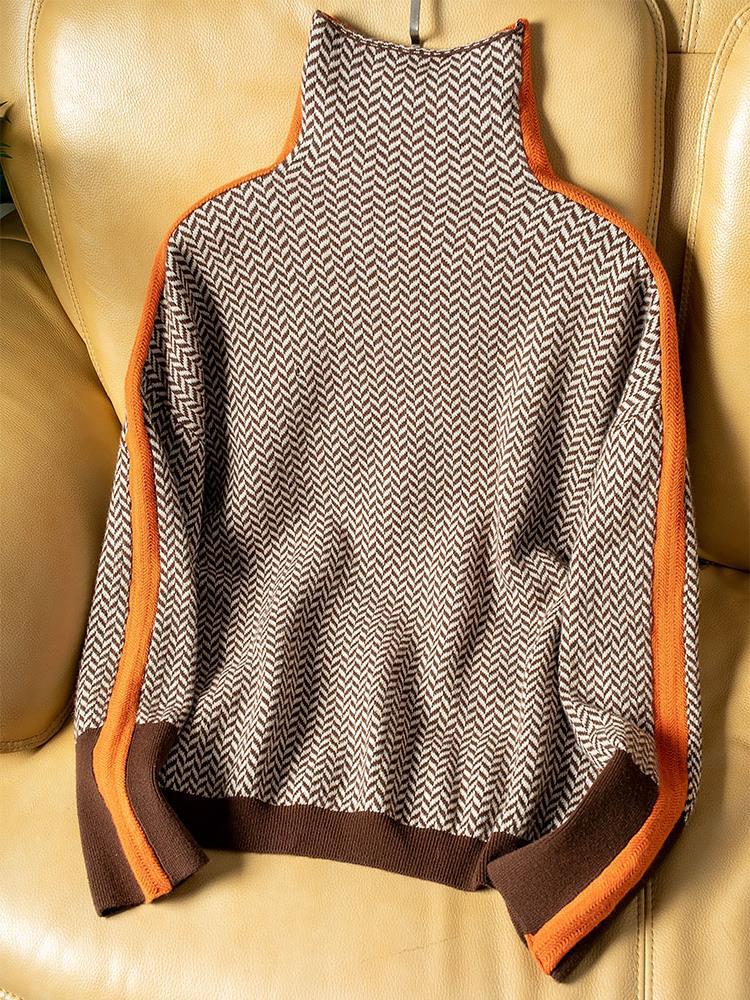 EWELINA | Damski sweter z golfem, komfort i elegancja na co dzień